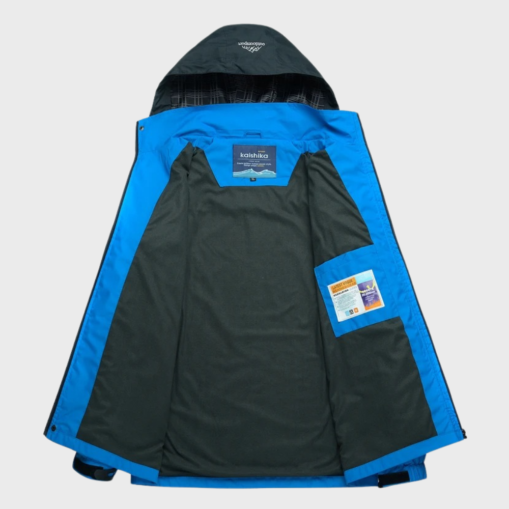 Water-Resistant Men's Windbreaker - Zephyr-Blue-L-State of Style