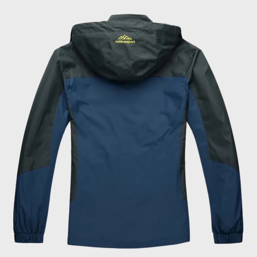 Water-Resistant Men's Windbreaker - Zephyr-Blue-L-State of Style