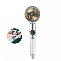 Water-saving Shower Head with 360° Rotation - AquaTurbo-Transparent-State of Style