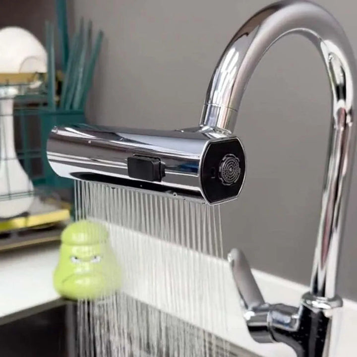 Water-saving Tap Extension - AquaPower-Silver-State of Style