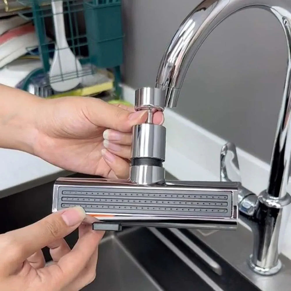 Water-saving Tap Extension - AquaPower-Silver-State of Style