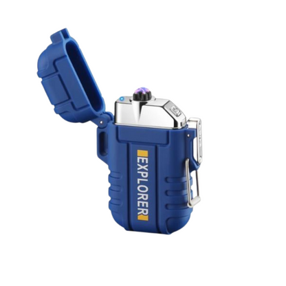 Waterproof and Windproof Storm Lighter - SurvivalFlame-Blue 1-State of Style