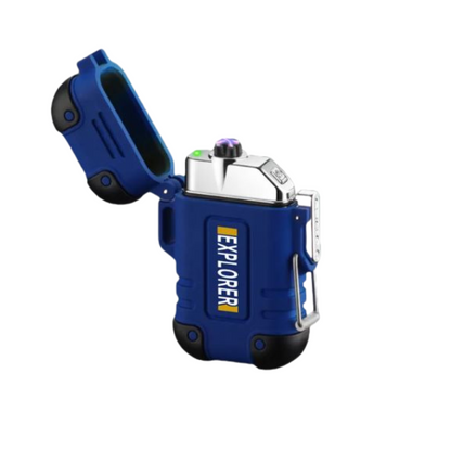 Waterproof and Windproof Storm Lighter - SurvivalFlame-Blue 2-State of Style