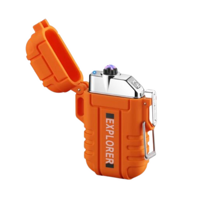 Waterproof and Windproof Storm Lighter - SurvivalFlame-Orange 1-State of Style