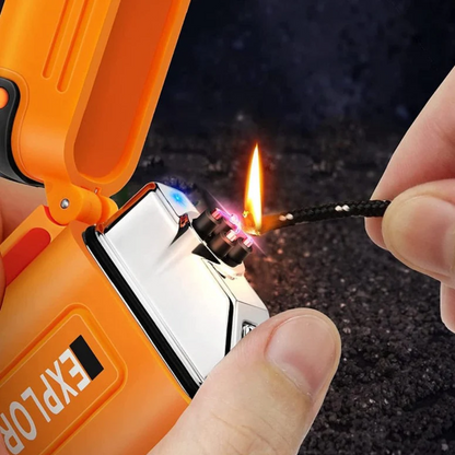 Waterproof and Windproof Storm Lighter - SurvivalFlame-Orange 1-State of Style