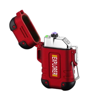 Waterproof and Windproof Storm Lighter - SurvivalFlame-Red 2-State of Style