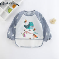 Waterproof Baby Bib Overall with Long Sleeves-Bird-0-3 Years old-State of Style