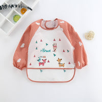 Waterproof Baby Bib Overall with Long Sleeves-Fox-0-3 Years old-State of Style