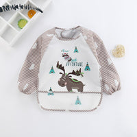 Waterproof Baby Bib Overall with Long Sleeves-Stag-0-3 Years old-State of Style