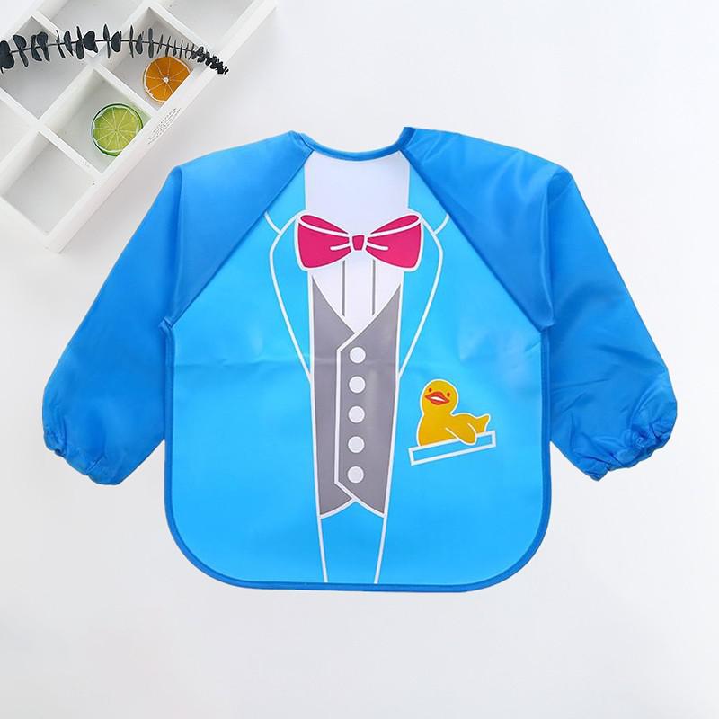 Waterproof Baby Bib with Sleeves-I-0-3 years old-State of Style