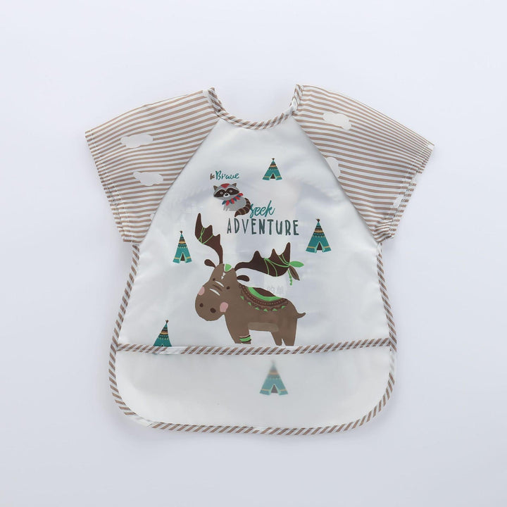 Waterproof Baby Bib with Sleeves-Q-0-3 years old-State of Style