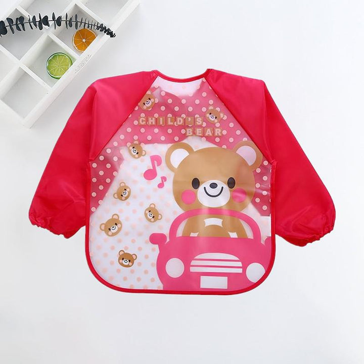 Waterproof Baby Bib with Sleeves-U-0-3 years old-State of Style