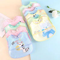 Waterproof Baby Bibs – Adjustable 5 Pieces-Blue - random 5 pieces-State of Style