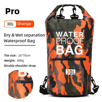 Waterproof Backpack with Wet/Dry Separation - AquaVault-Dark Blue-15L-State of Style