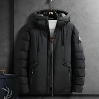 Waterproof Comfortable Men's Winter Parka - Arwin-Blue-M-State of Style