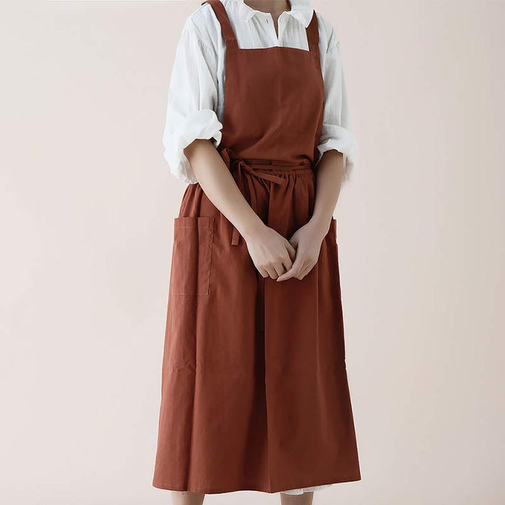 Waterproof Cotton Apron with Convenient Pockets - ChefMate-Pink-State of Style