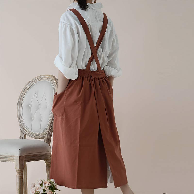 Waterproof Cotton Apron with Convenient Pockets - ChefMate-Pink-State of Style
