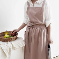 Waterproof Cotton Apron with Convenient Pockets - ChefMate-Pink-State of Style
