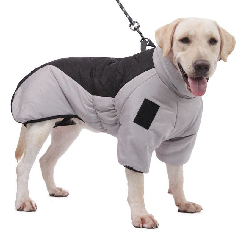 Waterproof Dog Coat - WeatherPaws-Grey-Orange-XL-State of Style