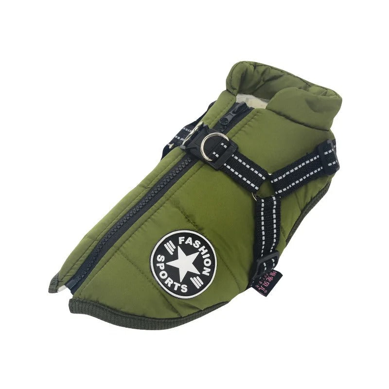 Waterproof Dog Jacket - RainRover-Green-S-State of Style