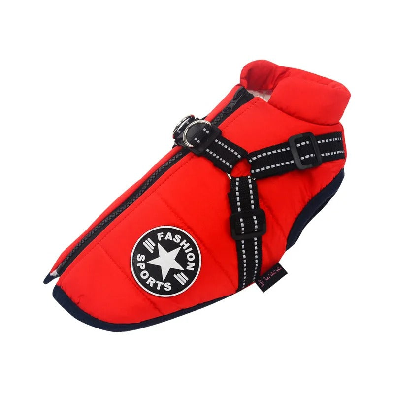Waterproof Dog Jacket - RainRover-Red-S-State of Style
