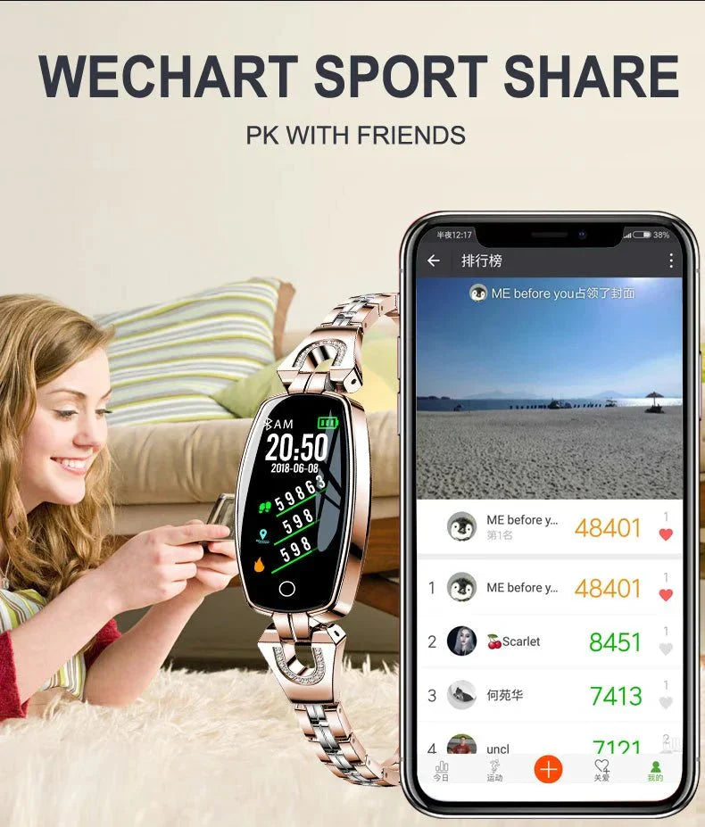 Waterproof Fitness Tracker - FitStyle-Gold-State of Style
