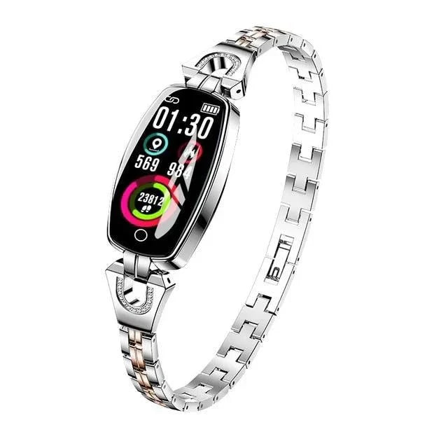 Waterproof Fitness Tracker - FitStyle-Silver-State of Style