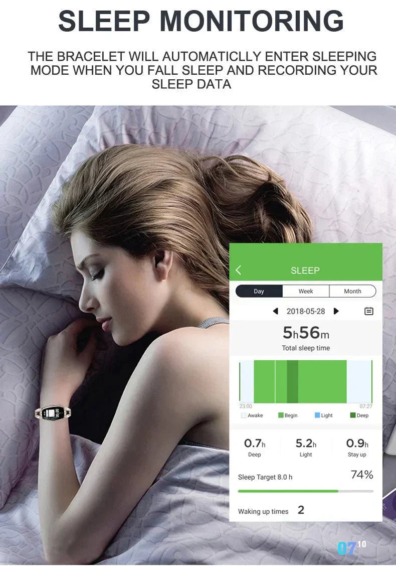 Waterproof Fitness Wristband - FitStyle-Gold-State of Style