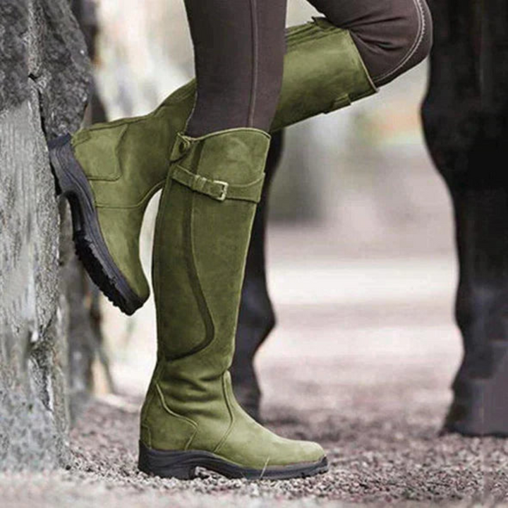 Waterproof High Heel Women’s Boots - Aurora-Green-4-State of Style