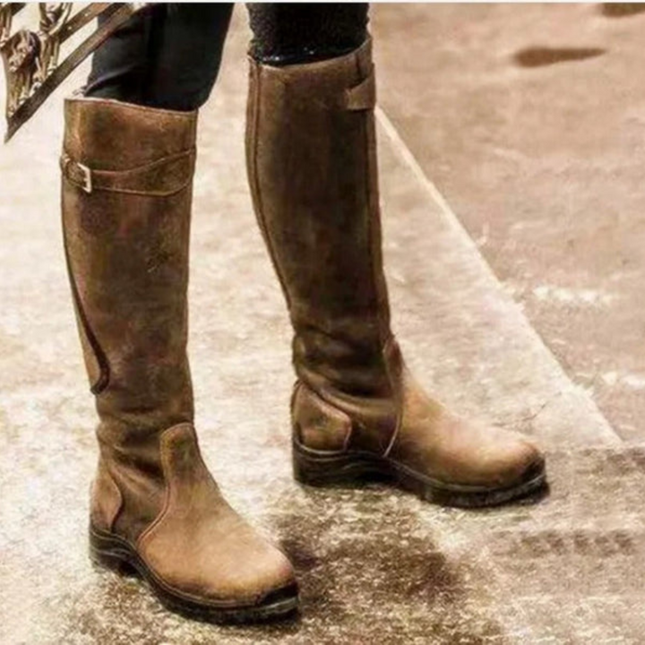 Waterproof High Women's Boots with Heel - Aurora-Brown-2.5-State of Style