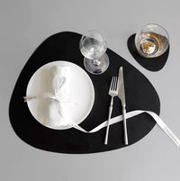 Waterproof Leather Placemat Set - Tablevo-Black-State of Style