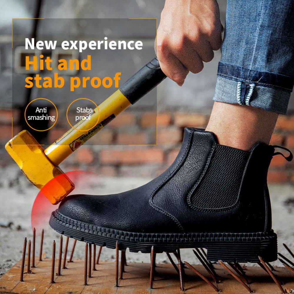 Waterproof Leather Work Boots - Sigvard-Camel-6.5-State of Style