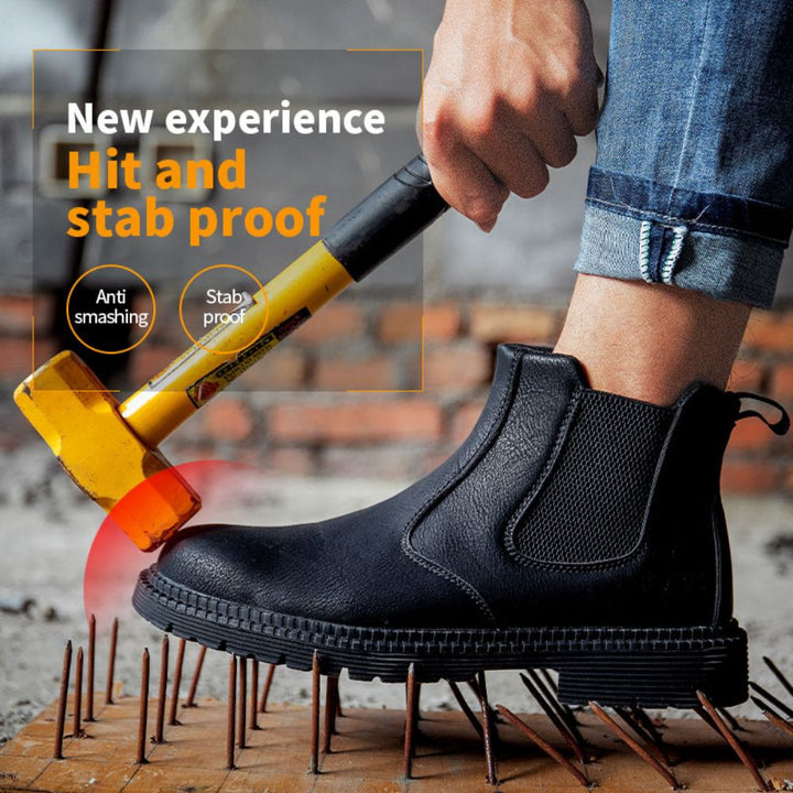Waterproof Leather Work Boots - Sigvard-Camel-6.5-State of Style