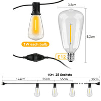 Waterproof LED Light String - LumiGlow-15 M-State of Style