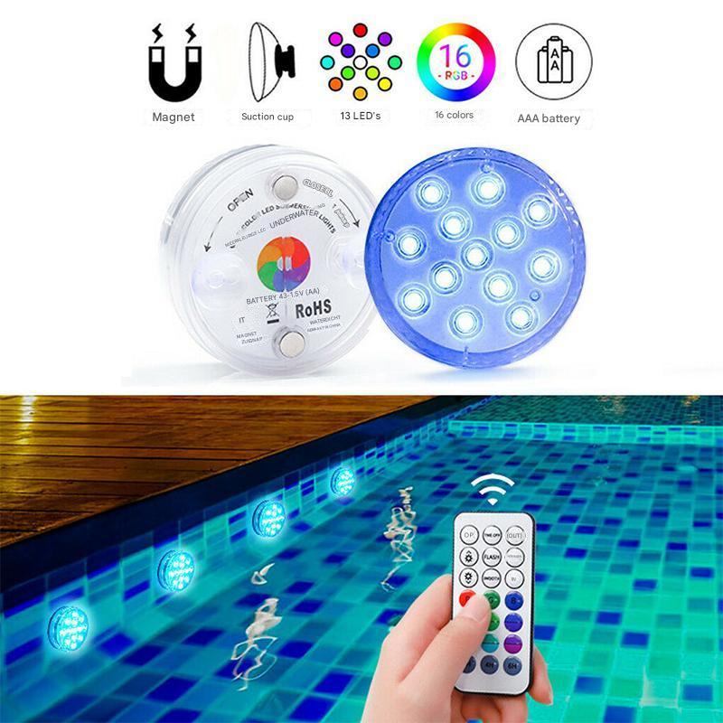 Waterproof LED Underwater Light with Remote Control - GlowRipple-1 + 1 FREE-State of Style