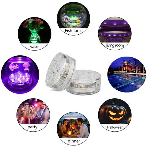 Waterproof LED Underwater Light with Remote Control - GlowRipple-1 + 1 FREE-State of Style