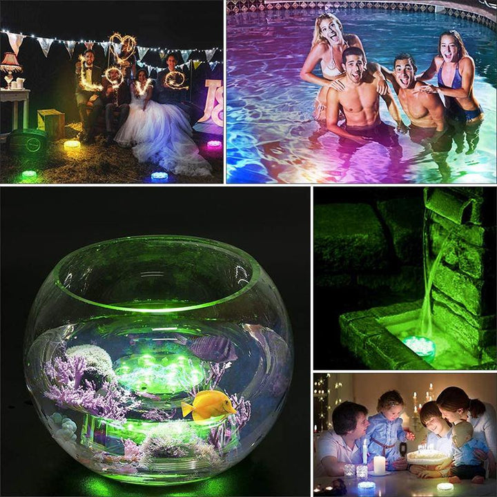 Waterproof LED Underwater Light with Remote Control - GlowRipple-1 + 1 FREE-State of Style
