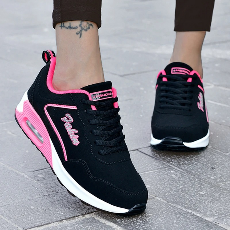Waterproof Lightweight Women's Shoes - Aurora-Black-pink-4-State of Style