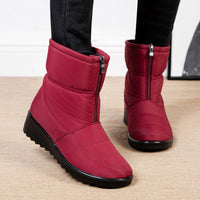 Waterproof Lined Mid-Height Women's Snow Boots - Clara Snow Walk Pro-Red-5.0-State of Style