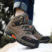 Waterproof Men's Boots with Ergonomic Sole - Victor Winter Guard-Army Green-7.5-State of Style