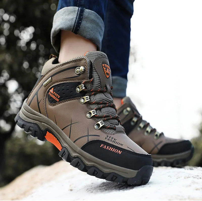 Waterproof Men's Boots with Ergonomic Sole - Victor Winter Guard-Army Green-7.5-State of Style