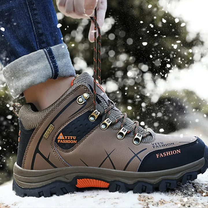 Waterproof Men's Boots with Ergonomic Sole - Victor Winter Guard-Army Green-7.5-State of Style
