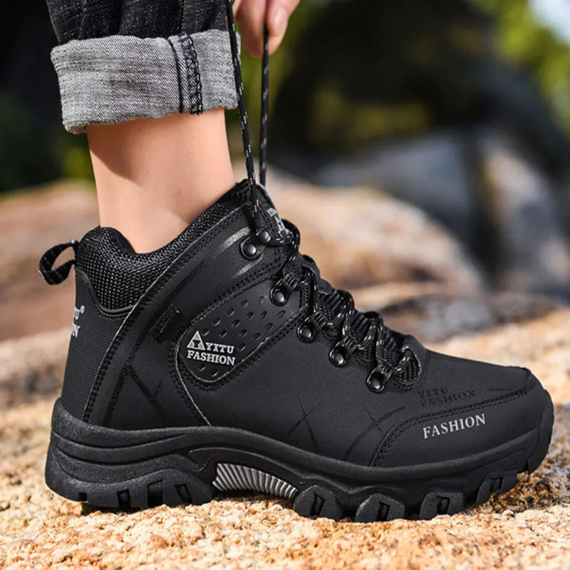 Waterproof Men's Boots with Ergonomic Sole - Victor Winter Guard-Army Green-7.5-State of Style