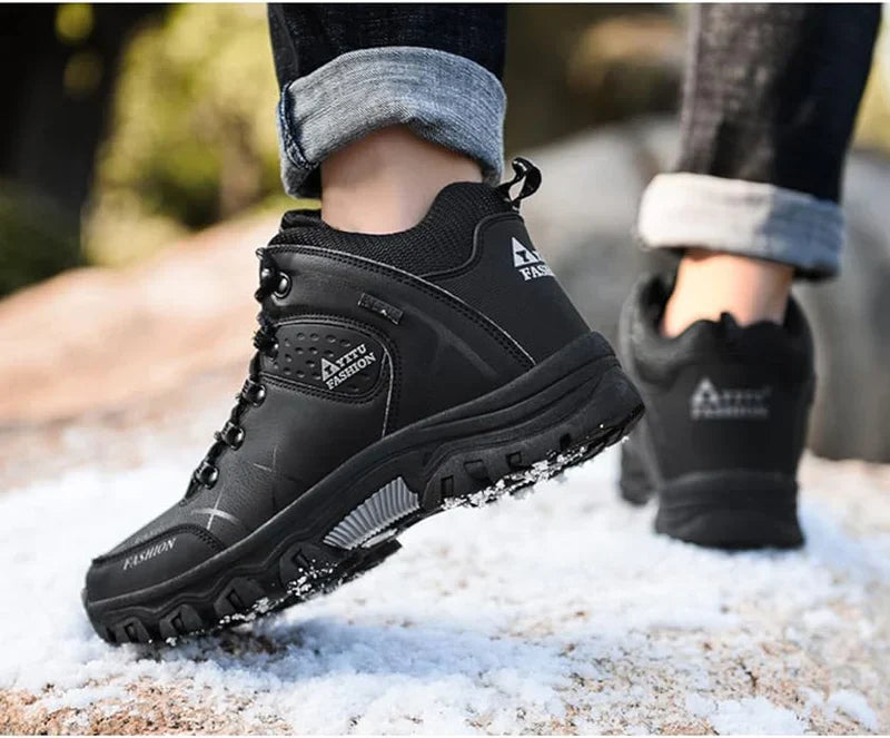Waterproof Men's Boots with Ergonomic Sole - Victor Winter Guard-Army Green-7.5-State of Style