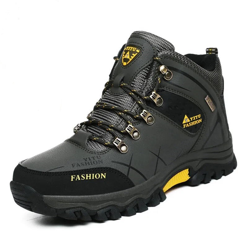 Waterproof Men's Boots with Ergonomic Sole - Victor Winter Guard-Army Green-7.5-State of Style