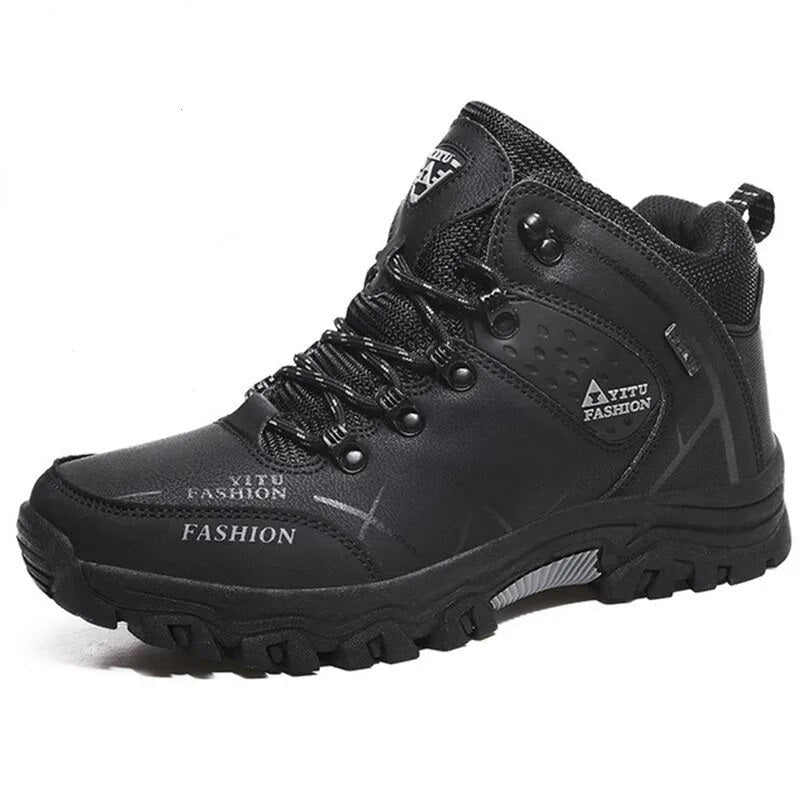 Waterproof Men's Boots with Ergonomic Sole - Victor Winter Guard-Black-7.5-State of Style