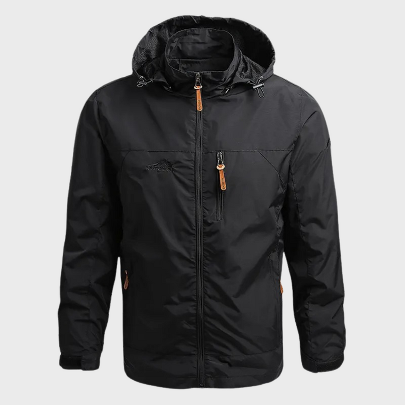 Waterproof Men's Jacket - ElementShield-Black-M-State of Style
