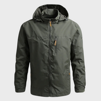 Waterproof Men's Jacket - ElementShield-Olive Green-M-State of Style
