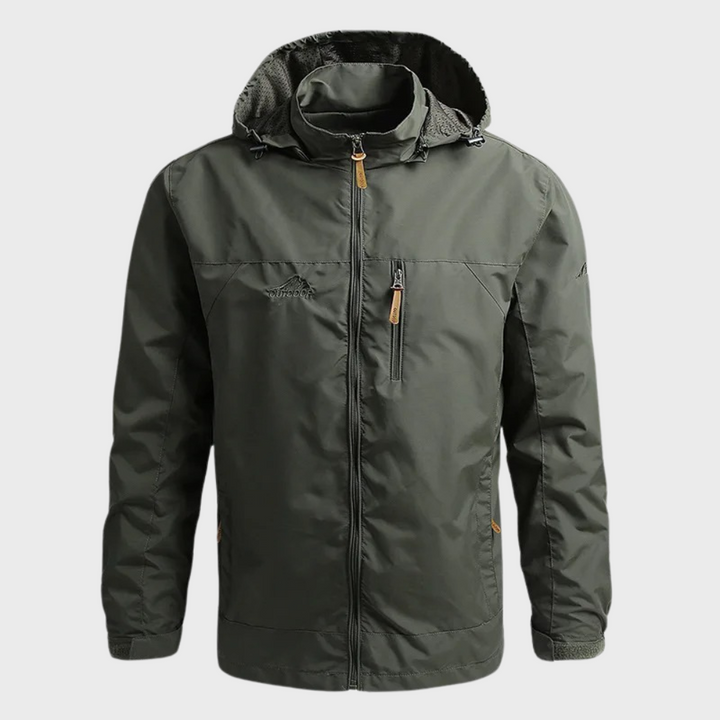 Waterproof Men's Jacket - ElementShield-Olive Green-M-State of Style