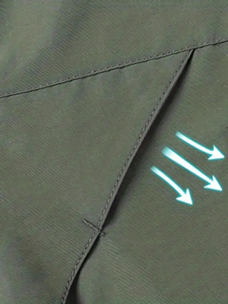 Waterproof Men's Varsity Jacket - StormGuard-Olive Green-M-State of Style
